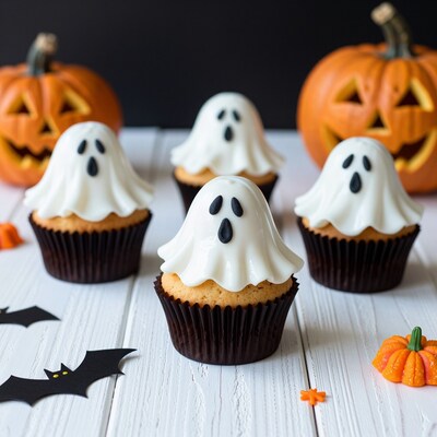 Halloween Ghost Cupcakes