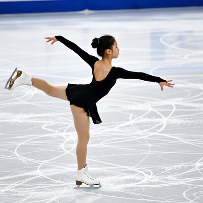 Young Asian Figure Skater