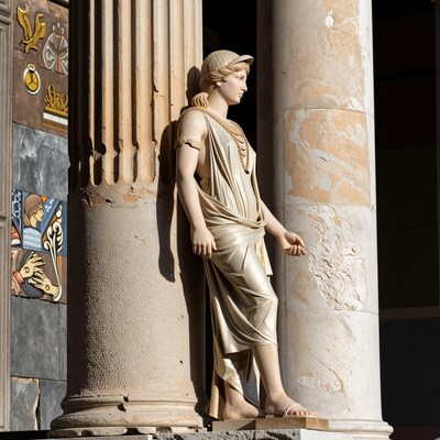 Ancient Greek Statue of Hermes