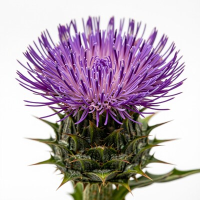 Purple Artichoke Thistle Flower