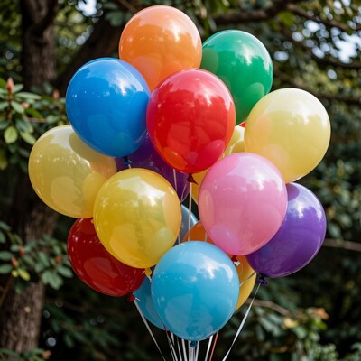 Colorful Balloon Bunch