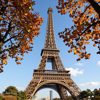 Eiffel Tower Autumn