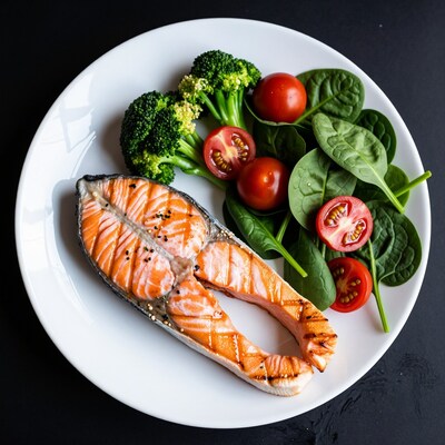Grilled Salmon with Vegetables