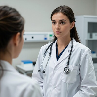 Female Doctor Talking to Patient