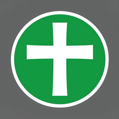 Green Cross Medical Sign