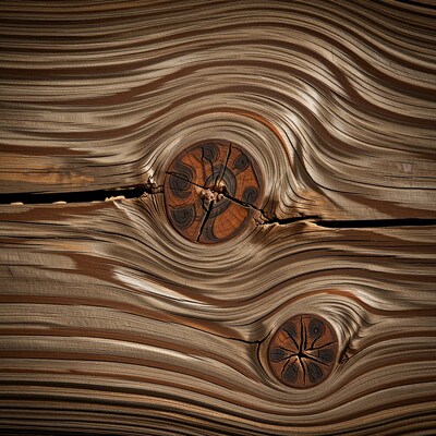 Wood Grain Knots Texture