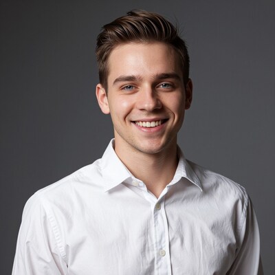 Smiling young man portrait