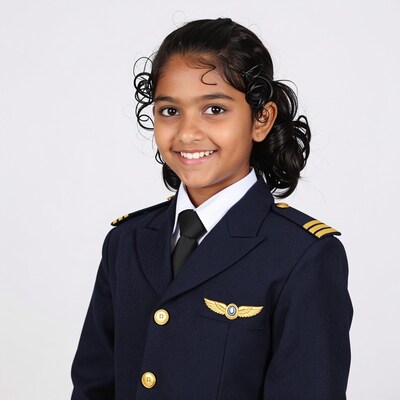 Young Indian girl pilot