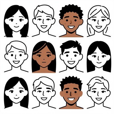 Diverse People Avatars