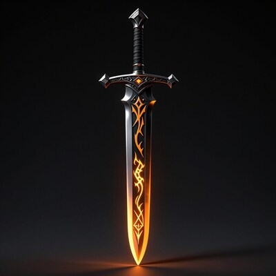 Glowing Fantasy Sword