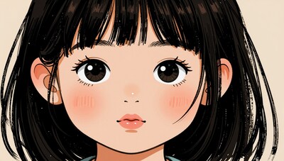 Anime girl portrait