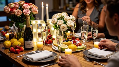 Romantic Dinner Table Setting