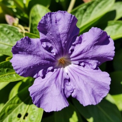 Purple Ruellia Flower