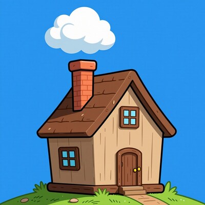 Cartoon House Illustration