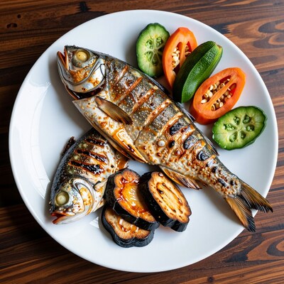 Grilled Fish with Vegetables