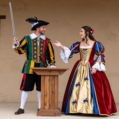 Renaissance Couple in Costume