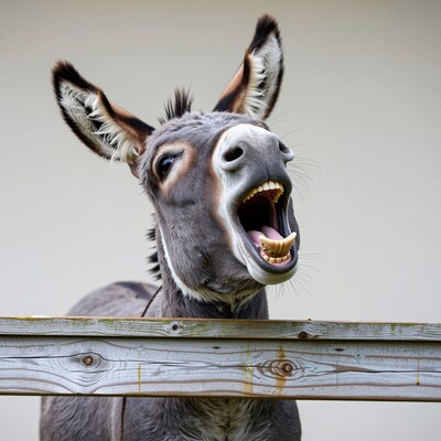 Braying Donkey Laughing