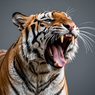 Roaring Tiger Close-Up