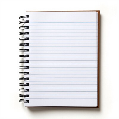 Spiral Notebook Open Blank Pages
