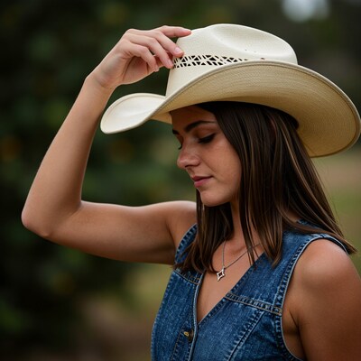 Woman in Cowboy Hat