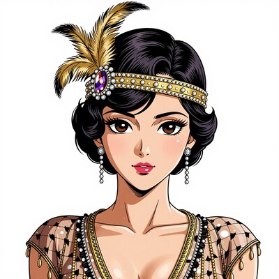 1920s Flapper Woman