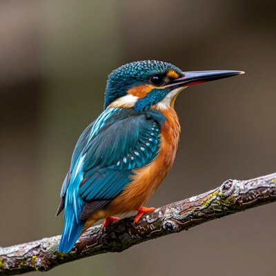 Common Kingfisher Perched