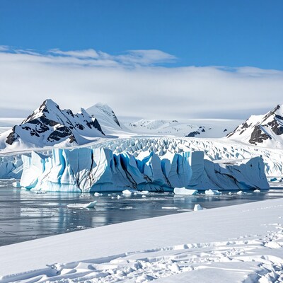 Antarctic Glacier Iceberg