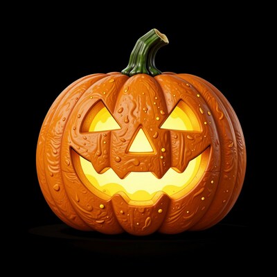 Glowing Jack O Lantern Pumpkin