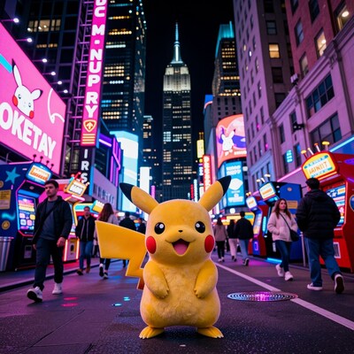 Pikachu in Times Square NYC