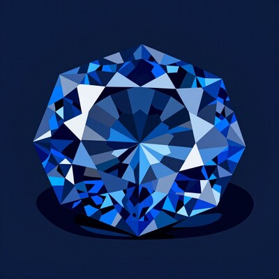 Blue Diamond Gem