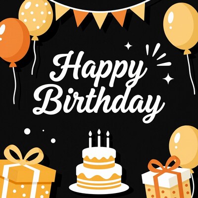 Happy Birthday Cake Balloons