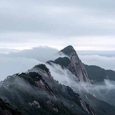 Misty Mountain Peaks