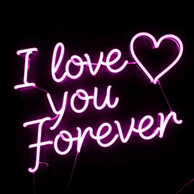 I Love You Forever Neon Sign