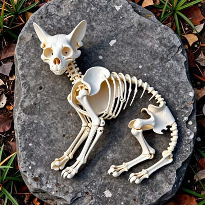 Cat Skeleton Model