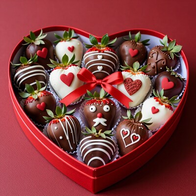 Heart Box Chocolate Covered Strawberries