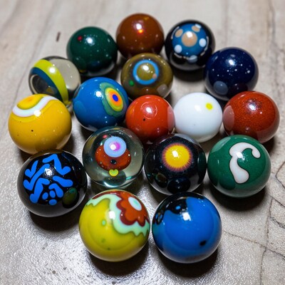 Colorful Glass Marbles Collection