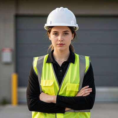 Female construction worker