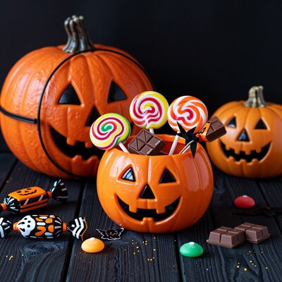 Halloween Pumpkin Candy Bucket