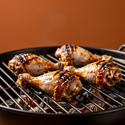 Grilled BBQ Chicken Drumsticks