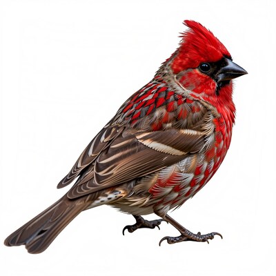 Red Crested Finch Bird