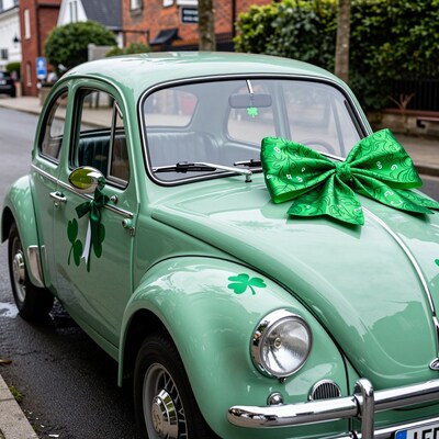 St Patrick's Day VW Beetle