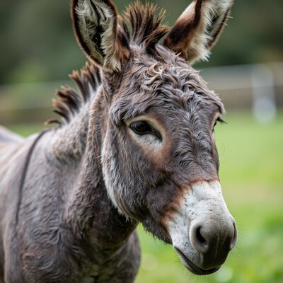 Close-up of a donkey