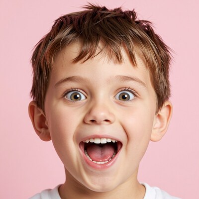 Surprised young boy