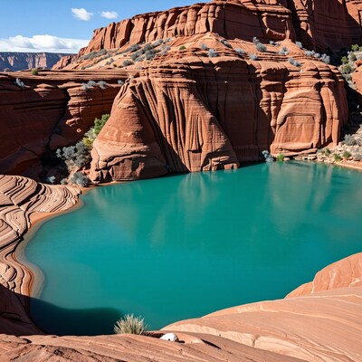 Turquoise Lake in Red Rock Canyon