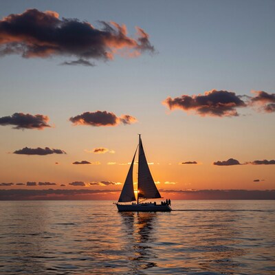 Sailboat at Sunset