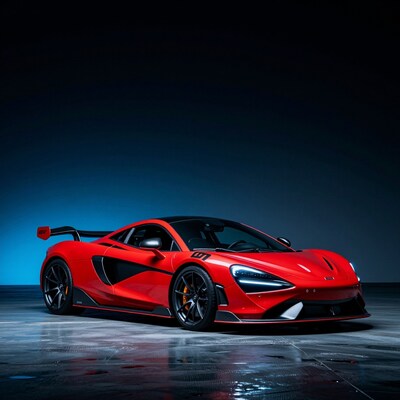 Red McLaren 720S Sports Car
