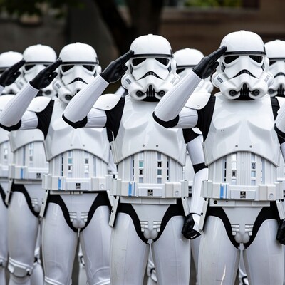Stormtroopers Saluting