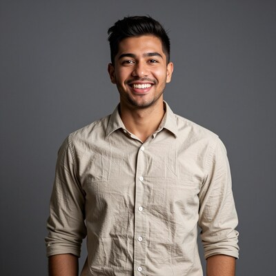 Smiling Indian man portrait
