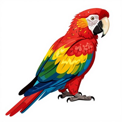 Scarlet Macaw Parrot