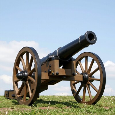 Vintage Cannon on Grass